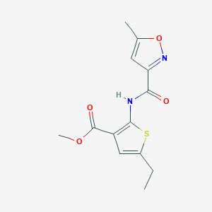 methyl 5-ethyl-2-{[(5-methyl-3-isoxazolyl)carbonyl]amino}-3-thiophenecarboxylate