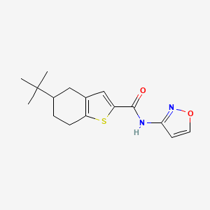 5-tert-butyl-N-3-isoxazolyl-4,5,6,7-tetrahydro-1-benzothiophene-2-carboxamide