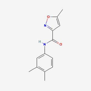 molecular formula C13H14N2O2 B4431992 N-(3,4-dimethylphenyl)-5-methyl-3-isoxazolecarboxamide 