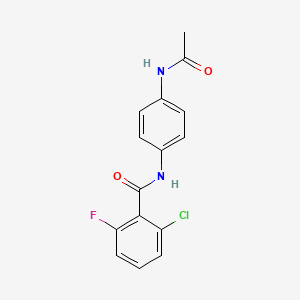 molecular formula C15H12ClFN2O2 B4431999 N-[4-(acetylamino)phenyl]-2-chloro-6-fluorobenzamide 