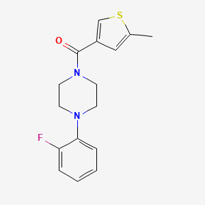 molecular formula C16H17FN2OS B4432020 1-(2-fluorophenyl)-4-[(5-methyl-3-thienyl)carbonyl]piperazine 