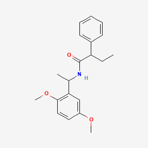 molecular formula C20H25NO3 B4432025 N-[1-(2,5-dimethoxyphenyl)ethyl]-2-phenylbutanamide 