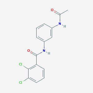 molecular formula C15H12Cl2N2O2 B4432046 N-[3-(acetylamino)phenyl]-2,3-dichlorobenzamide 