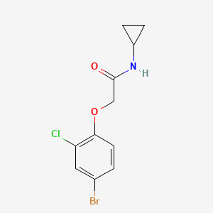 2-(4-bromo-2-chlorophenoxy)-N-cyclopropylacetamide