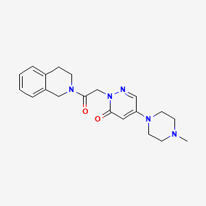 2-[2-(3,4-dihydro-2(1H)-isoquinolinyl)-2-oxoethyl]-5-(4-methyl-1-piperazinyl)-3(2H)-pyridazinone