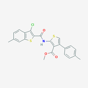 Methyl 2-{[(3-chloro-6-methyl-1-benzothien-2-yl)carbonyl]amino}-4-(4-methylphenyl)thiophene-3-carboxylate
