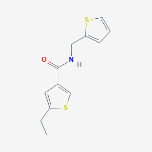 molecular formula C12H13NOS2 B4432079 5-ethyl-N-(2-thienylmethyl)-3-thiophenecarboxamide 