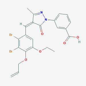 3-{4-[4-(allyloxy)-2,3-dibromo-5-ethoxybenzylidene]-3-methyl-5-oxo-4,5-dihydro-1H-pyrazol-1-yl}benzoic acid
