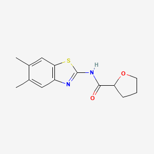 N-(5,6-dimethyl-1,3-benzothiazol-2-yl)tetrahydro-2-furancarboxamide