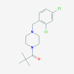 1-(2,4-dichlorobenzyl)-4-(2,2-dimethylpropanoyl)piperazine