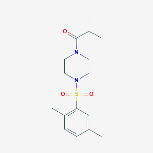 1-[(2,5-dimethylphenyl)sulfonyl]-4-isobutyrylpiperazine