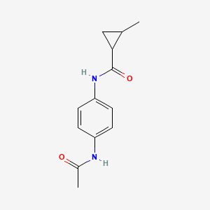 N-[4-(acetylamino)phenyl]-2-methylcyclopropanecarboxamide