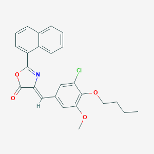 4-(4-butoxy-3-chloro-5-methoxybenzylidene)-2-(1-naphthyl)-1,3-oxazol-5(4H)-one