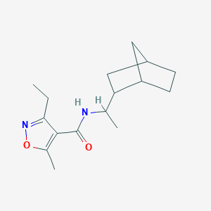 N-(1-bicyclo[2.2.1]hept-2-ylethyl)-3-ethyl-5-methyl-4-isoxazolecarboxamide