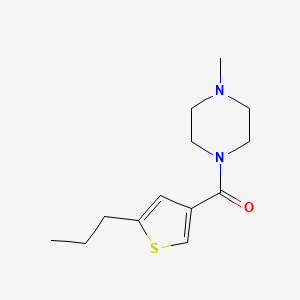 molecular formula C13H20N2OS B4432158 1-methyl-4-[(5-propyl-3-thienyl)carbonyl]piperazine 