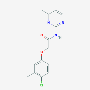 2-(4-chloro-3-methylphenoxy)-N-(4-methyl-2-pyrimidinyl)acetamide