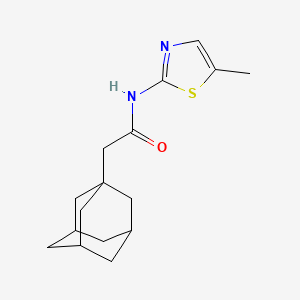 2-(1-adamantyl)-N-(5-methyl-1,3-thiazol-2-yl)acetamide