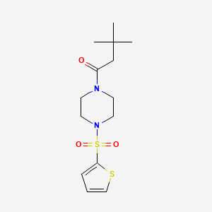 1-(3,3-dimethylbutanoyl)-4-(2-thienylsulfonyl)piperazine