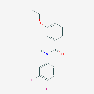 molecular formula C15H13F2NO2 B4432186 N-(3,4-difluorophenyl)-3-ethoxybenzamide 