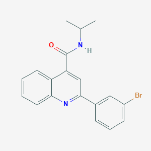 molecular formula C19H17BrN2O B443222 2-(3-bromophenyl)-N-isopropyl-4-quinolinecarboxamide 