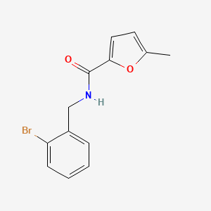 molecular formula C13H12BrNO2 B4432224 N-(2-bromobenzyl)-5-methyl-2-furamide 