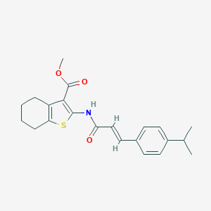Methyl 2-{[3-(4-isopropylphenyl)acryloyl]amino}-4,5,6,7-tetrahydro-1-benzothiophene-3-carboxylate
