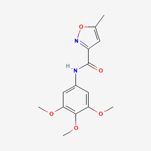 5-methyl-N-(3,4,5-trimethoxyphenyl)-3-isoxazolecarboxamide