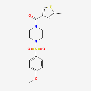 1-[(4-methoxyphenyl)sulfonyl]-4-[(5-methyl-3-thienyl)carbonyl]piperazine