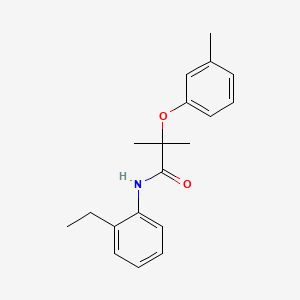 N-(2-ethylphenyl)-2-methyl-2-(3-methylphenoxy)propanamide