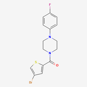 1-[(4-bromo-2-thienyl)carbonyl]-4-(4-fluorophenyl)piperazine