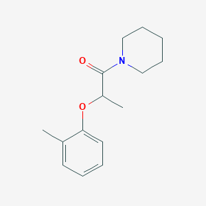 1-[2-(2-methylphenoxy)propanoyl]piperidine