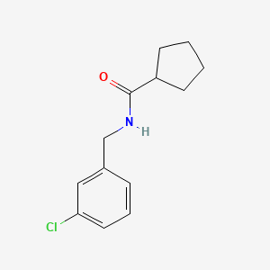 molecular formula C13H16ClNO B4432305 N-(3-chlorobenzyl)cyclopentanecarboxamide 