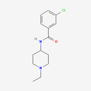 3-chloro-N-(1-ethyl-4-piperidinyl)benzamide