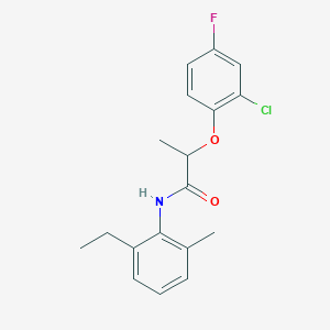 2-(2-chloro-4-fluorophenoxy)-N-(2-ethyl-6-methylphenyl)propanamide