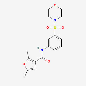 2,5-dimethyl-N-[3-(4-morpholinylsulfonyl)phenyl]-3-furamide