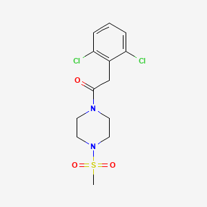 1-[(2,6-dichlorophenyl)acetyl]-4-(methylsulfonyl)piperazine