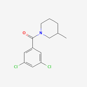 molecular formula C13H15Cl2NO B4432375 1-(3,5-dichlorobenzoyl)-3-methylpiperidine 