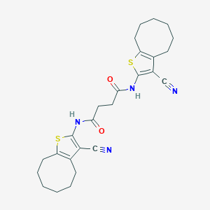 N,N'-bis(3-cyano-4,5,6,7,8,9-hexahydrocycloocta[b]thiophen-2-yl)butanediamide