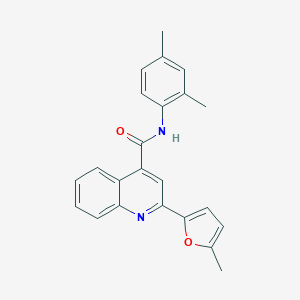 molecular formula C23H20N2O2 B443241 N-(2,4-dimethylphenyl)-2-(5-methylfuran-2-yl)quinoline-4-carboxamide 