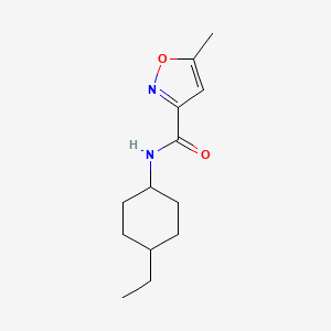 molecular formula C13H20N2O2 B4432417 N-(4-ethylcyclohexyl)-5-methyl-3-isoxazolecarboxamide 