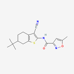 N-(6-tert-butyl-3-cyano-4,5,6,7-tetrahydro-1-benzothien-2-yl)-5-methyl-3-isoxazolecarboxamide