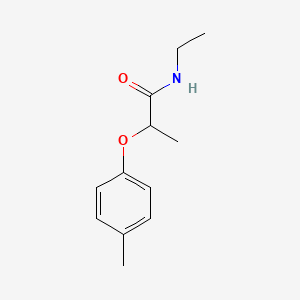 molecular formula C12H17NO2 B4432444 N-ethyl-2-(4-methylphenoxy)propanamide 