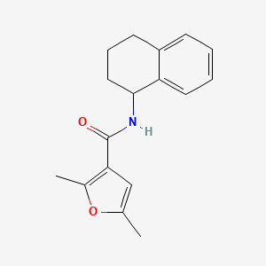 molecular formula C17H19NO2 B4432498 2,5-dimethyl-N-(1,2,3,4-tetrahydro-1-naphthalenyl)-3-furamide 