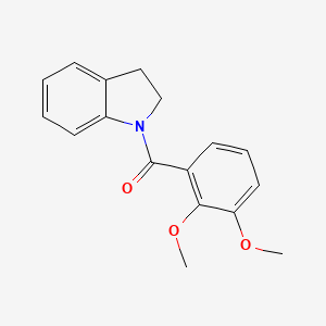 molecular formula C17H17NO3 B4432507 1-(2,3-dimethoxybenzoyl)indoline 