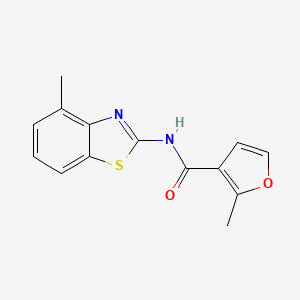 2-methyl-N-(4-methyl-1,3-benzothiazol-2-yl)-3-furamide