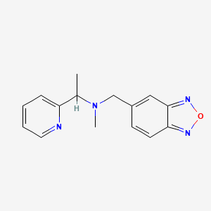 (2,1,3-benzoxadiazol-5-ylmethyl)methyl(1-pyridin-2-ylethyl)amine