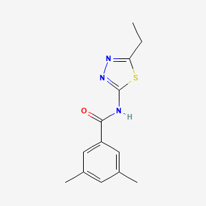 molecular formula C13H15N3OS B4432578 N-(5-ethyl-1,3,4-thiadiazol-2-yl)-3,5-dimethylbenzamide 