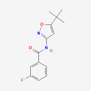 molecular formula C14H15FN2O2 B4432582 N-(5-tert-butyl-3-isoxazolyl)-3-fluorobenzamide 