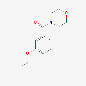 molecular formula C14H19NO3 B4432604 4-(3-propoxybenzoyl)morpholine 