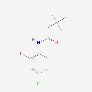 N-(4-chloro-2-fluorophenyl)-3,3-dimethylbutanamide